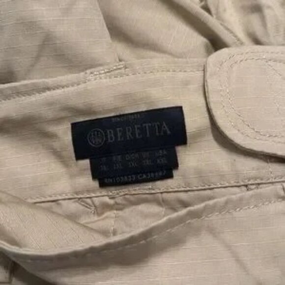 Beretta Men’s khaki cargo shorts size XXL NWT - Picture 8 of 9